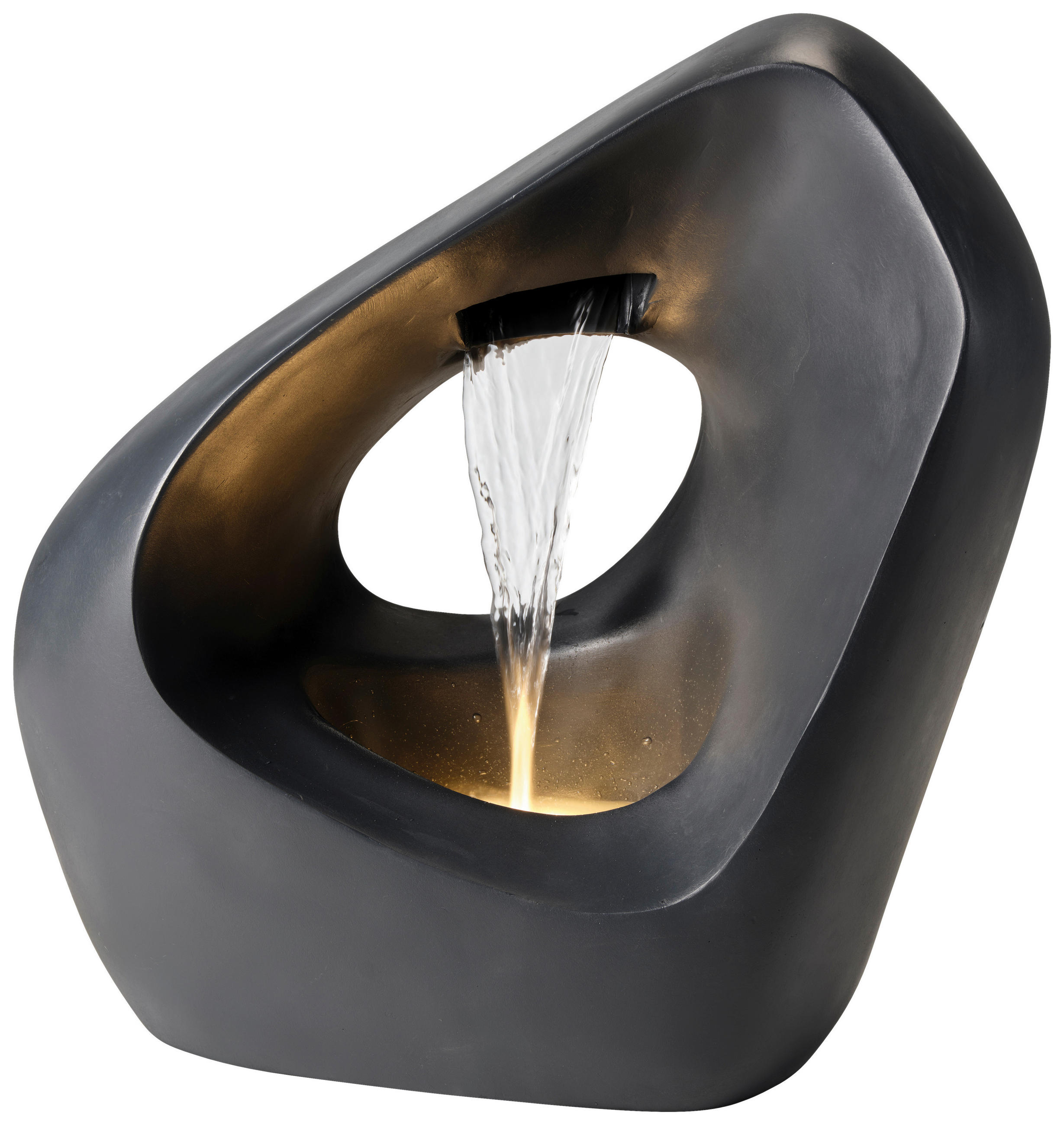 GARTENBRUNNEN - Anthrazit, Design, Kunststoff (22/50/52cm) - Ambia Home