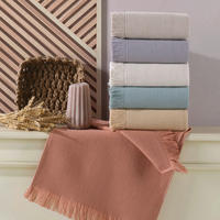 GESCHIRRTUCH-SET 6-teilig Lila, Weiß, Hellgrau, Hellgelb, Hellrosa, Pastellblau  - Pastellblau/Hellrosa, Basics, Textil (40/60cm)