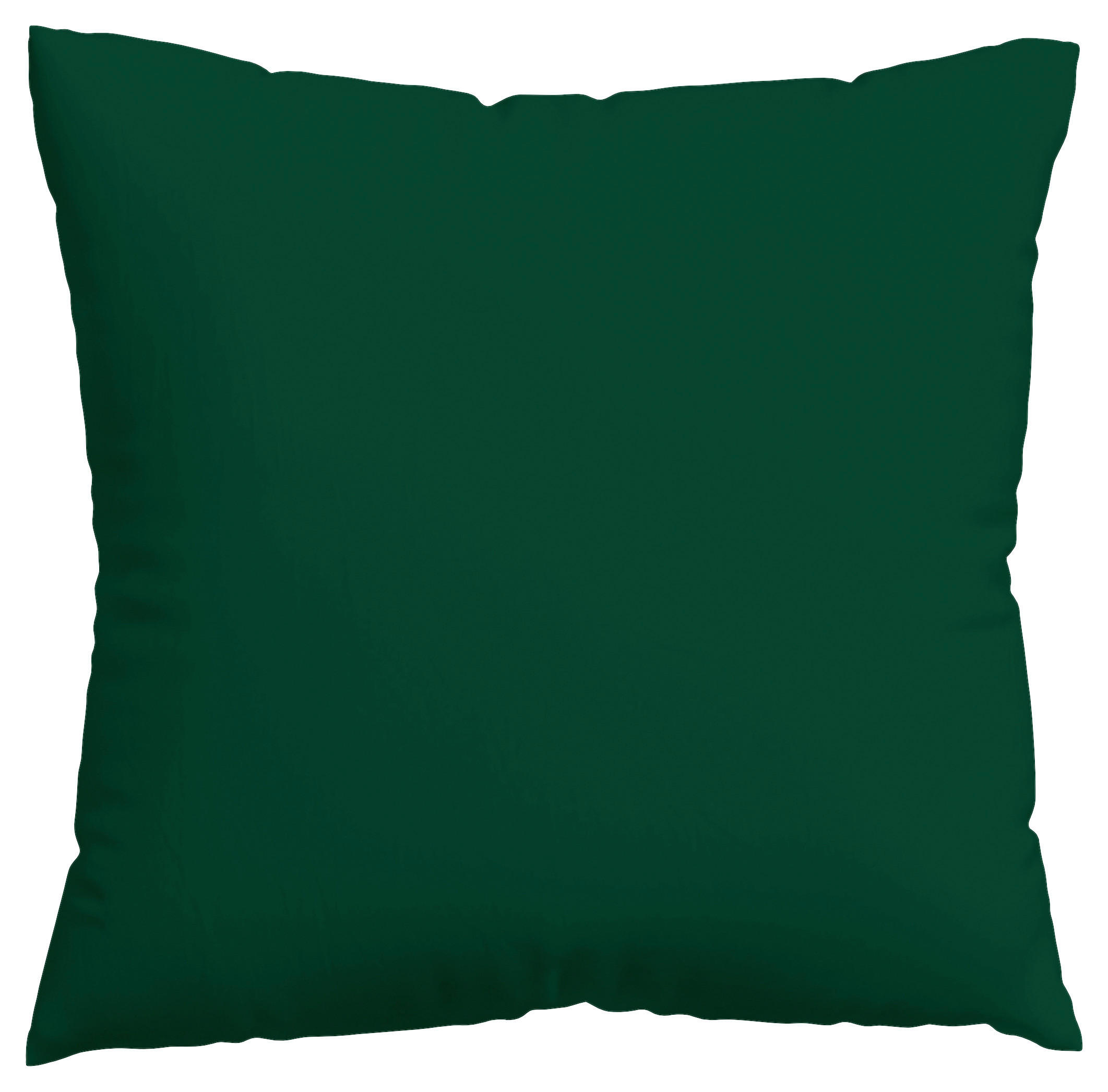 KISSENHÜLLE WOVEN SATIN 40/40 cm  - Dunkelgrün, Basics, Textil (40/40cm) - Schlafgut