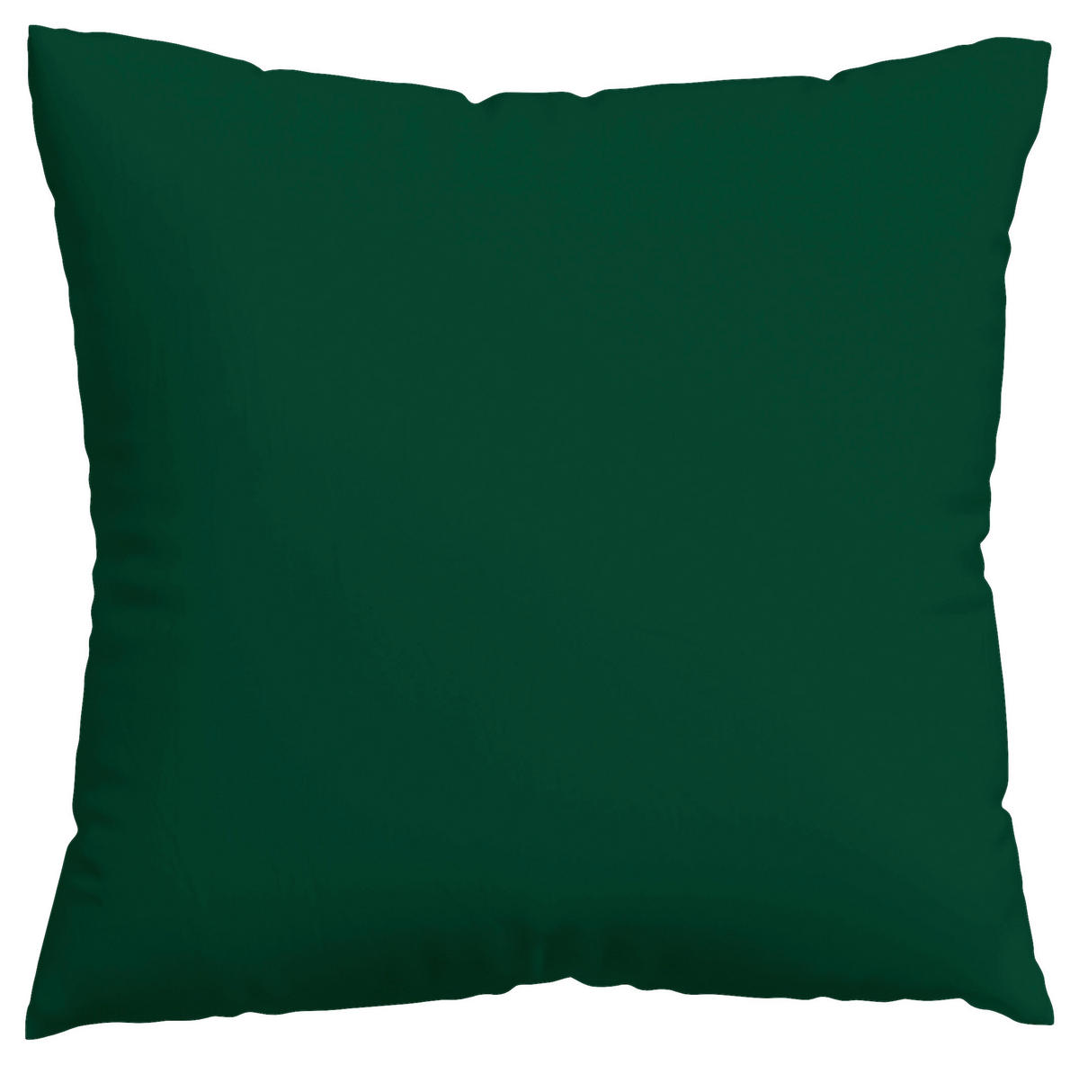 KISSENHÜLLE WOVEN SATIN 40/40 cm  - Dunkelgrün, Basics, Textil (40/40cm) - Schlafgut