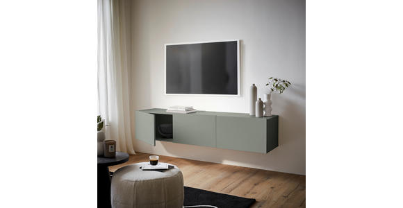 LOWBOARD in 180/36,7/42 cm - Grün, Design, Holzwerkstoff (180/36,7/42cm) - Hom`in