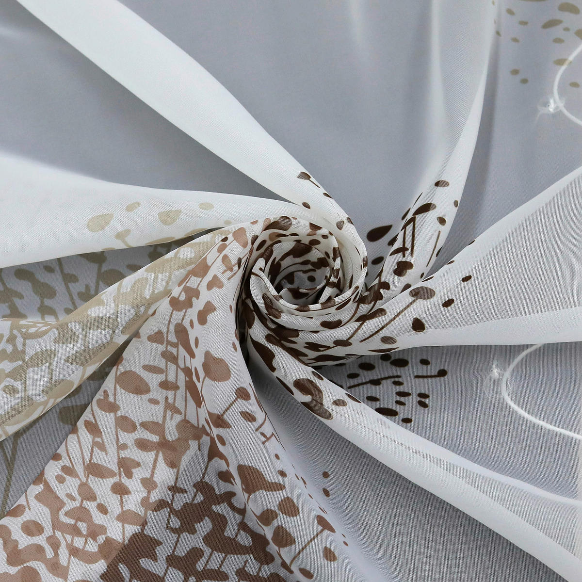 FALTROLLO  transparent  80/140 cm    - Hellbraun/Weiß, Basics, Textil (80/140cm) - Joyswahl