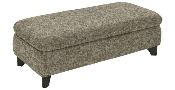 HOCKER in Textil Olivgrün  - Schwarz/Olivgrün, KONVENTIONELL, Textil/Metall (60/45/60cm) - Carryhome