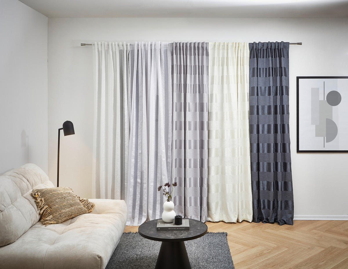 GOTOVA ZAVESA bela - bela, Osnovno, tekstil (135/245cm) - Esposa