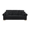 SCHLAFSOFA in Bouclé Anthrazit  - Anthrazit/Buchefarben, Design, Holz/Textil (240/94/98cm) - MID.YOU