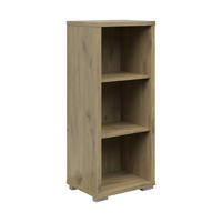 AKTENREGAL Eichefarben  - Eichefarben/Silberfarben, KONVENTIONELL, Holzwerkstoff/Kunststoff (43/107,2/39,5cm) - Voleo