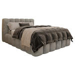 POLSTERBETT Bettkasten Grau 140/200 cm  - Schwarz/Grau, Trend, Kunststoff/Textil (140/200cm) - Esposa
