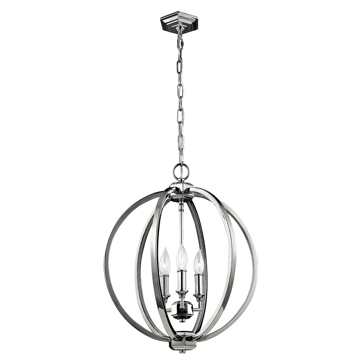 HÄNGELEUCHTE 43.2/67.9 cm  - Nickelfarben, KONVENTIONELL, Metall (43.2/67.9cm) - Elstead Lighting
