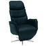 RELAXSESSEL in Leder Blau - Chromfarben/Blau, Design, Leder/Metall (80/118/88cm) - Welnova RELAXSESSEL in Leder Blau - Chromfarben/Blau, Design, Leder/Metall (80/118/88cm) - Welnova