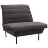 SESSEL Flachgewebe Anthrazit    - Anthrazit/Schwarz, Design, Textil/Metall (92/92/103cm) - LOOKS by W.Joop
