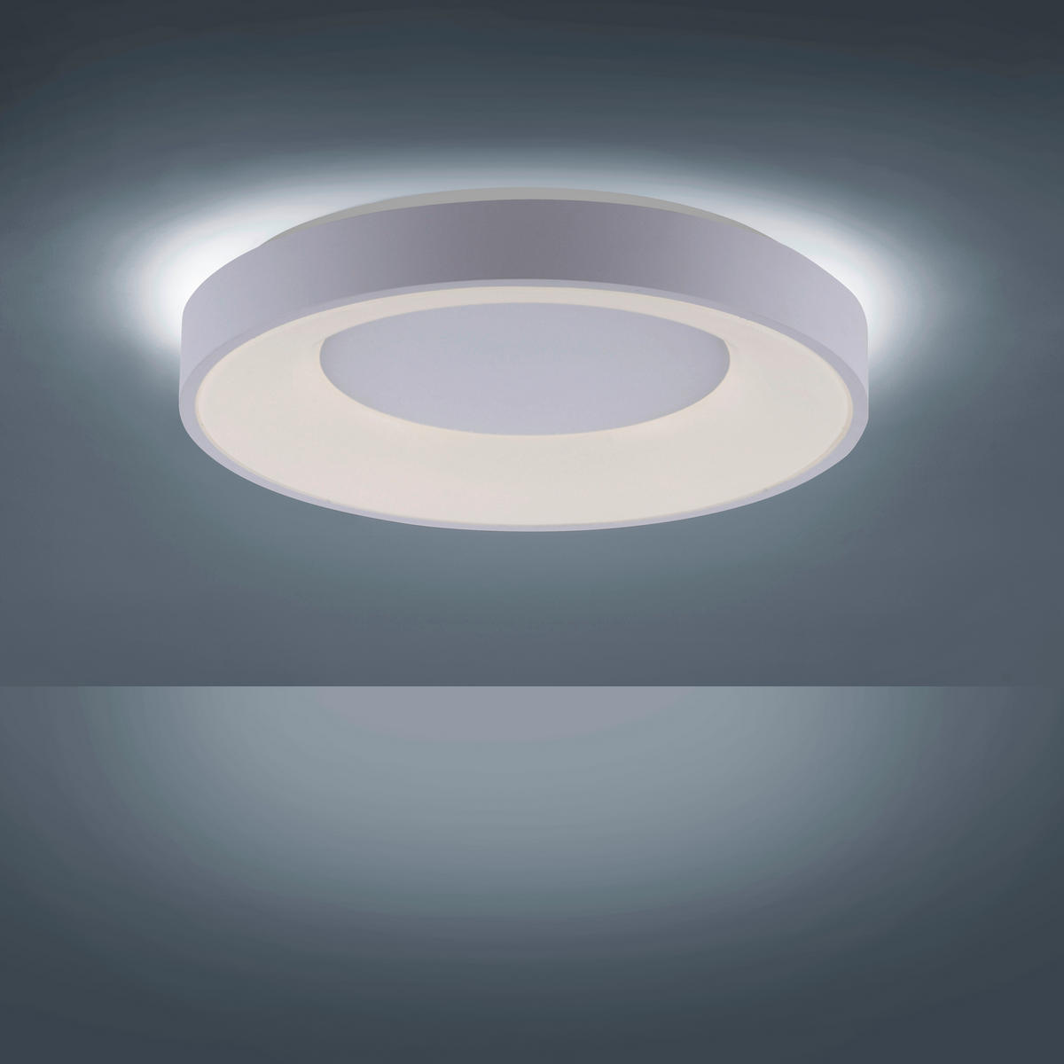 LED-DECKENLEUCHTE Anika 48/48/8 cm   - Weiß, Basics, Kunststoff/Metall (48/48/8cm)