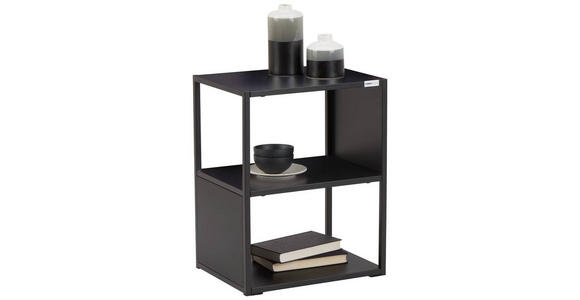 BEISTELLTISCH in Metall 40/30/51 cm - Schwarz, Trend, Kunststoff/Metall (40/30/51cm) - Carryhome