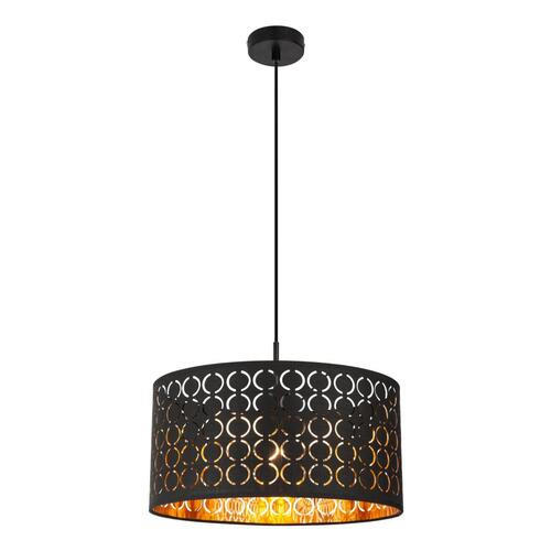 LUSTRĂ 40/140 cm  - auriu/negru, Basics, metal/textil (40/140cm)
