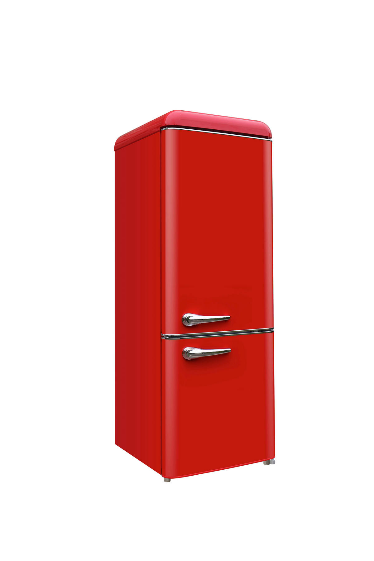 KÜHL-GEFRIER-KOMBINATION BFR 210  - Rot, Basics, Metall (54,5/149,5/58cm) - CEEM