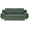 SCHLAFSOFA Flachgewebe Grün  - Beige/Naturfarben, Design, Holz/Textil (200/71/95cm) - Novel