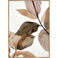 UMETNIŠKI POTISK  51,2/71,2 cm   - barve hrasta/večbarvno, Basics, papir/leseni material (51,2/71,2cm) - Monee