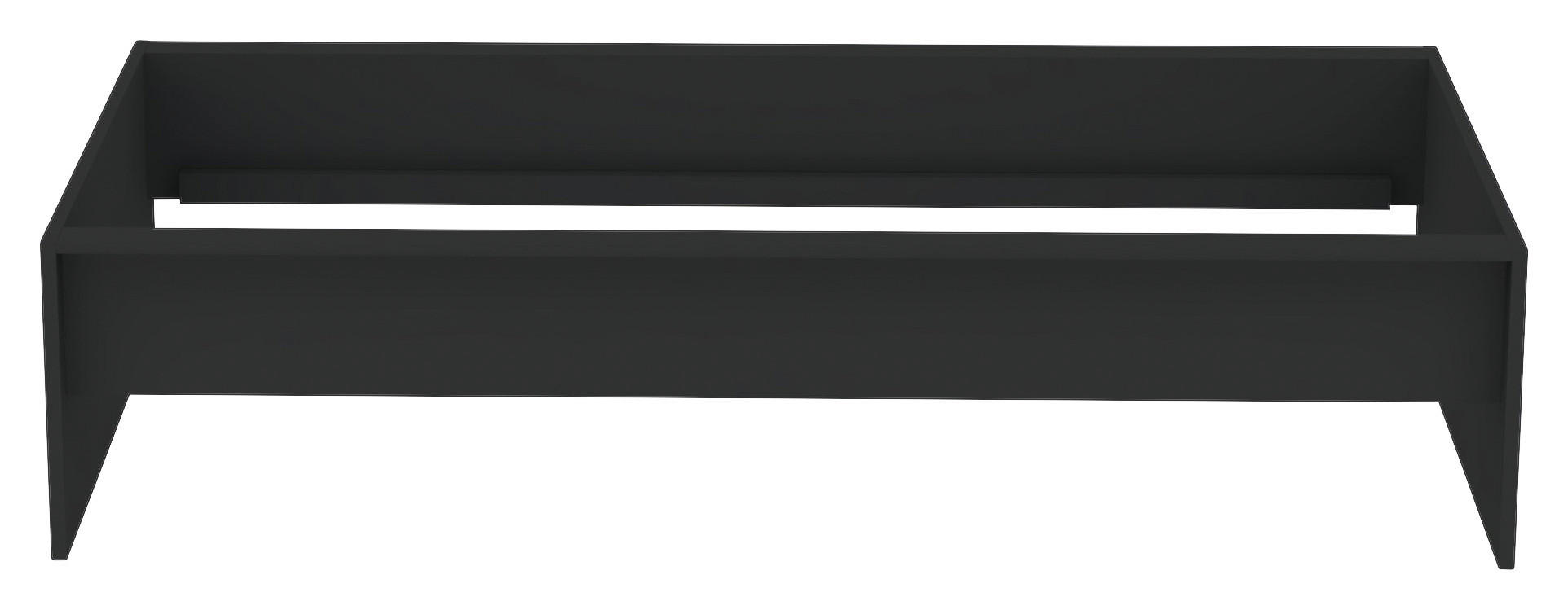 RÁM POSTELE, 90/200 cm - antracitová, Konvenční, kompozitní dřevo (90/200cm) - Hom`in
