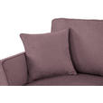 ECKSOFA in Velours Rosa  - Schwarz/Rosa, KONVENTIONELL, Holz/Textil (244/159cm) - Carryhome