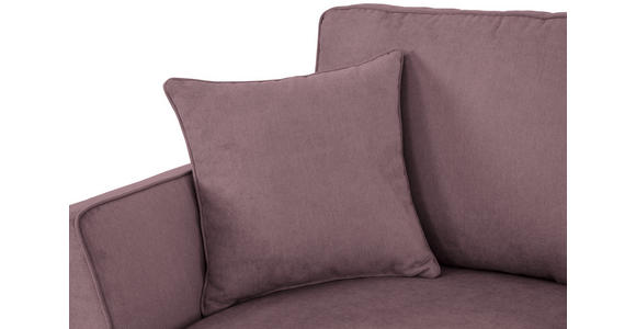 ECKSOFA in Velours Rosa  - Schwarz/Rosa, KONVENTIONELL, Holz/Textil (244/159cm) - Carryhome