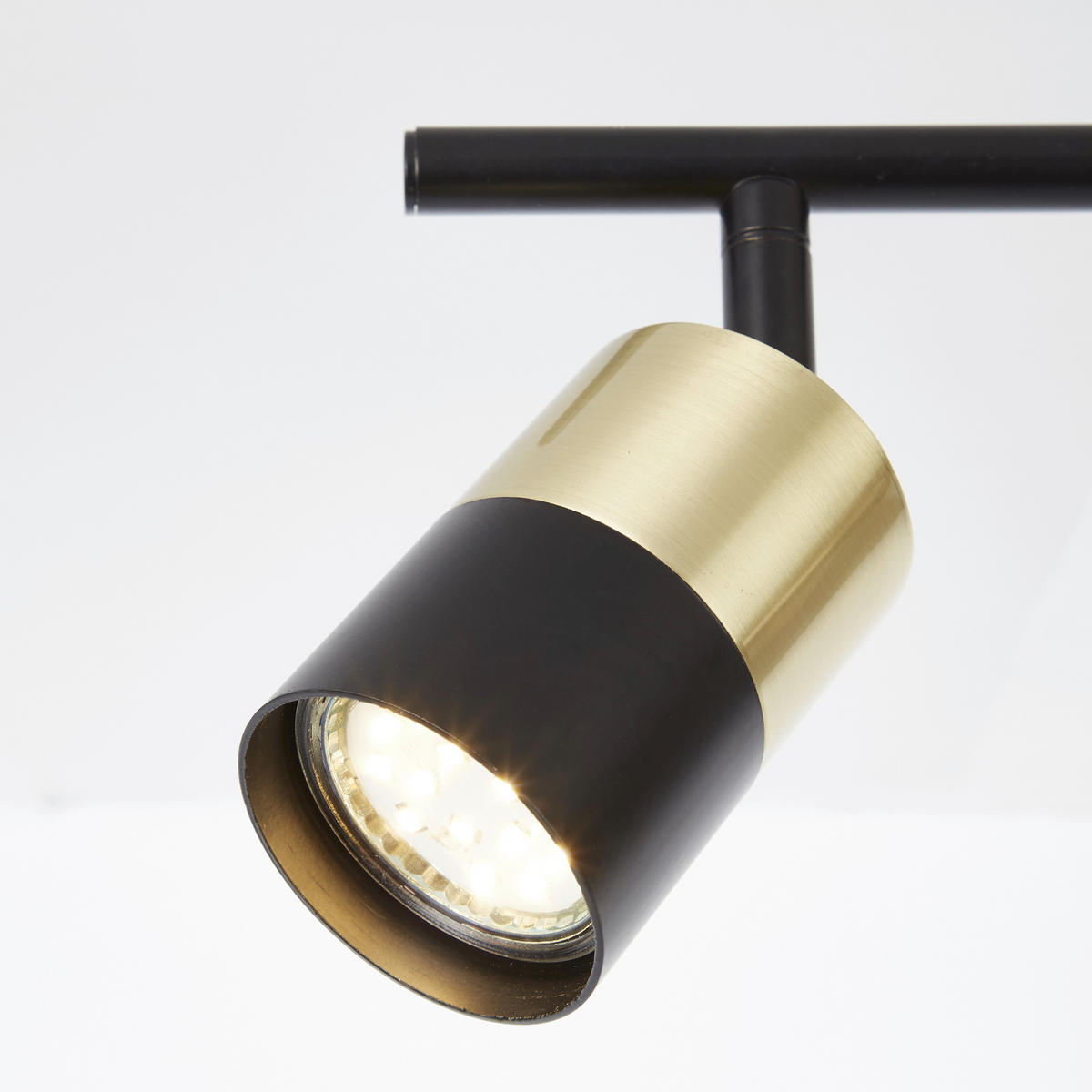 DECKENLEUCHTE    76,5/16,8/18 cm  - Messingfarben/Schwarz, Design, Metall (76,5/16,8/18cm) - Brilliant
