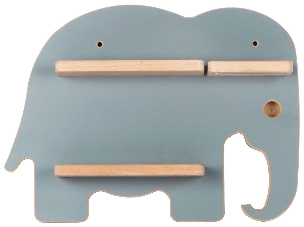 KINDERREGAL  - Grau, Modern, Holzwerkstoff (33/24/5cm) - Livetastic