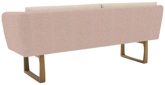 SITZBANK 224/91/69 cm Flachgewebe Naturfarben, Rosa massiv Holz  - Eichefarben/Naturfarben, Design, Holz/Textil (224/91/69cm) - Valnatura
