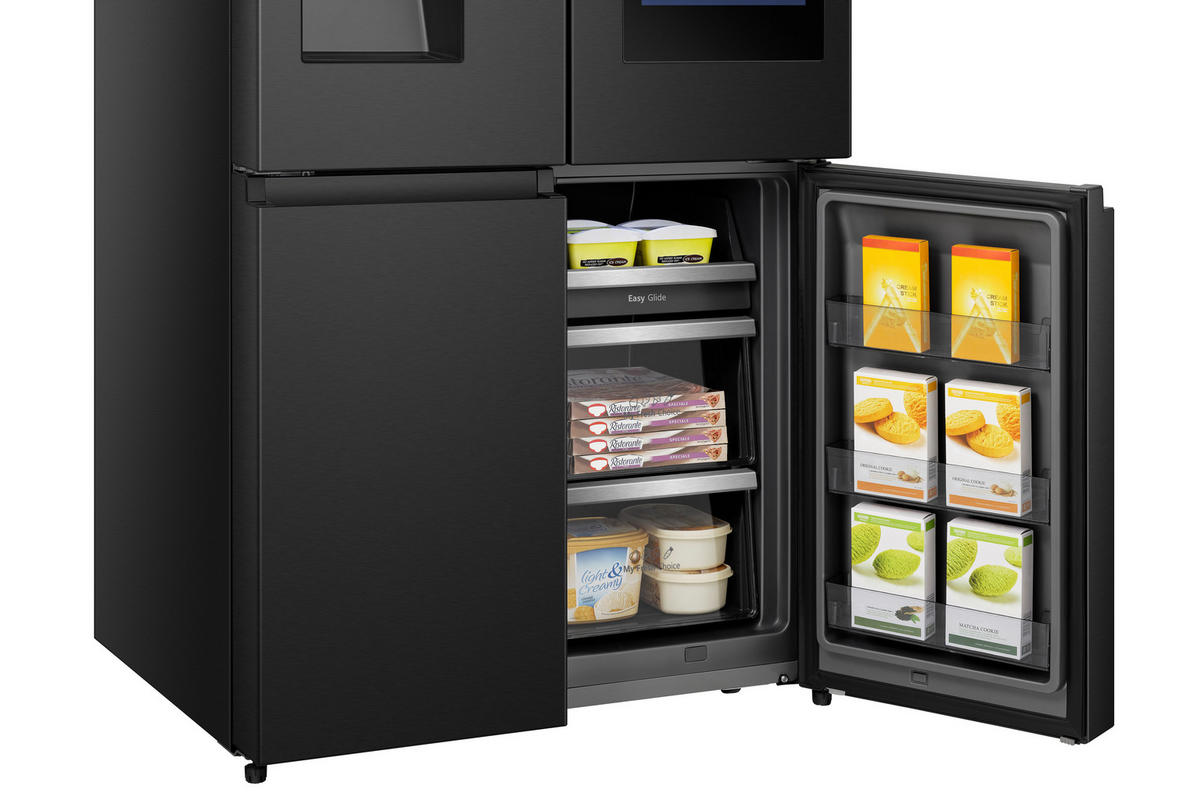 MULTI-DOOR 91,4/178,5/72,5 cm RQ760N4IFE  - Schwarz, Basics, Metall (91,4/178,5/72,5cm) - Hisense