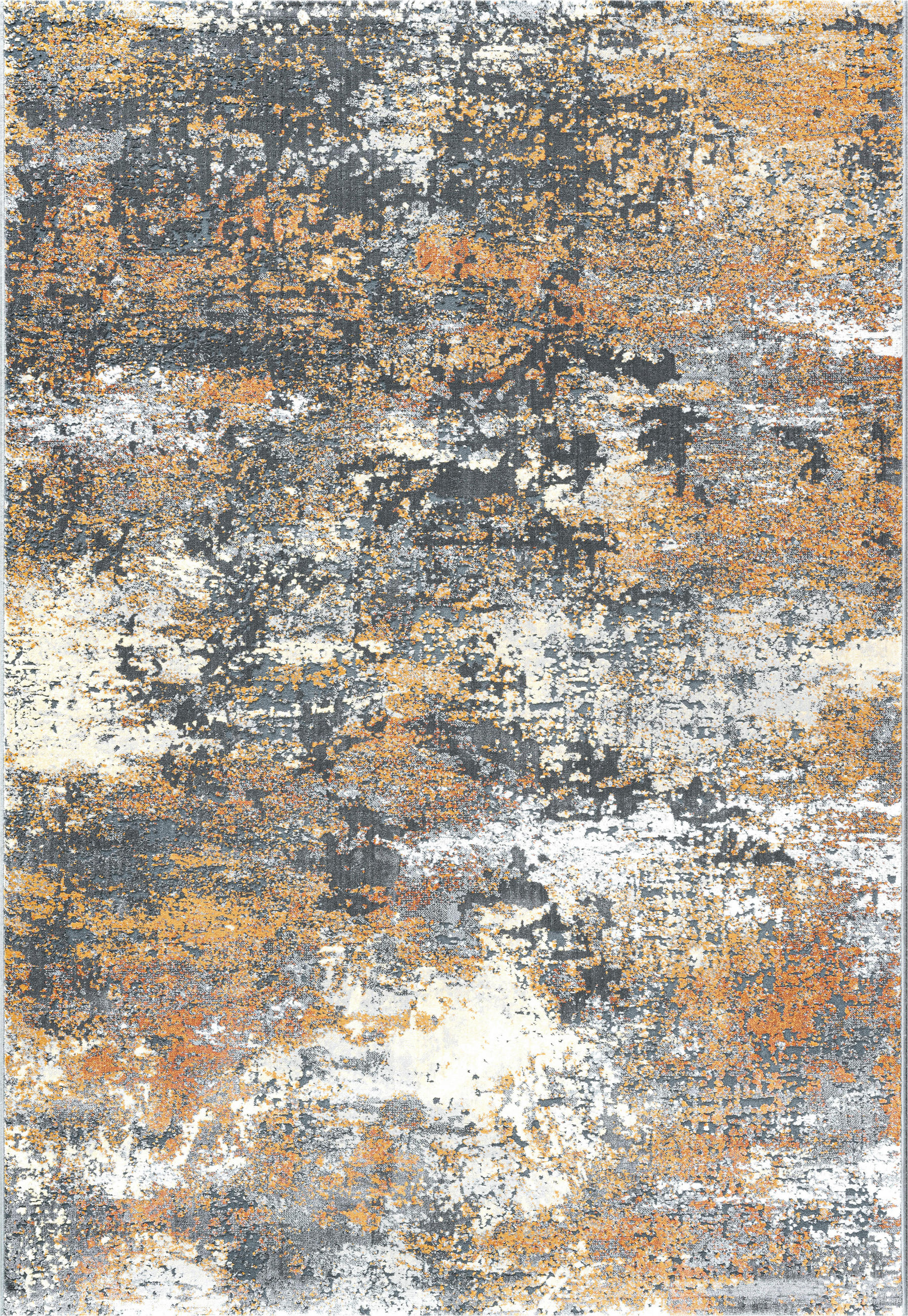 WEBTEPPICH  Wohnzimmer 120/170 cm Canyon Orange, Goldfarben, Dunkelgrau  - Dunkelgrau/Goldfarben, Basics, Kunststoff/Textil (120/170cm) - Novel