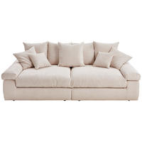 VELIKA SOFA prirodna boja  - prirodna boja/crna, Dizajnerski, tekstil/plastika (260/90/140cm) - Ambia Home