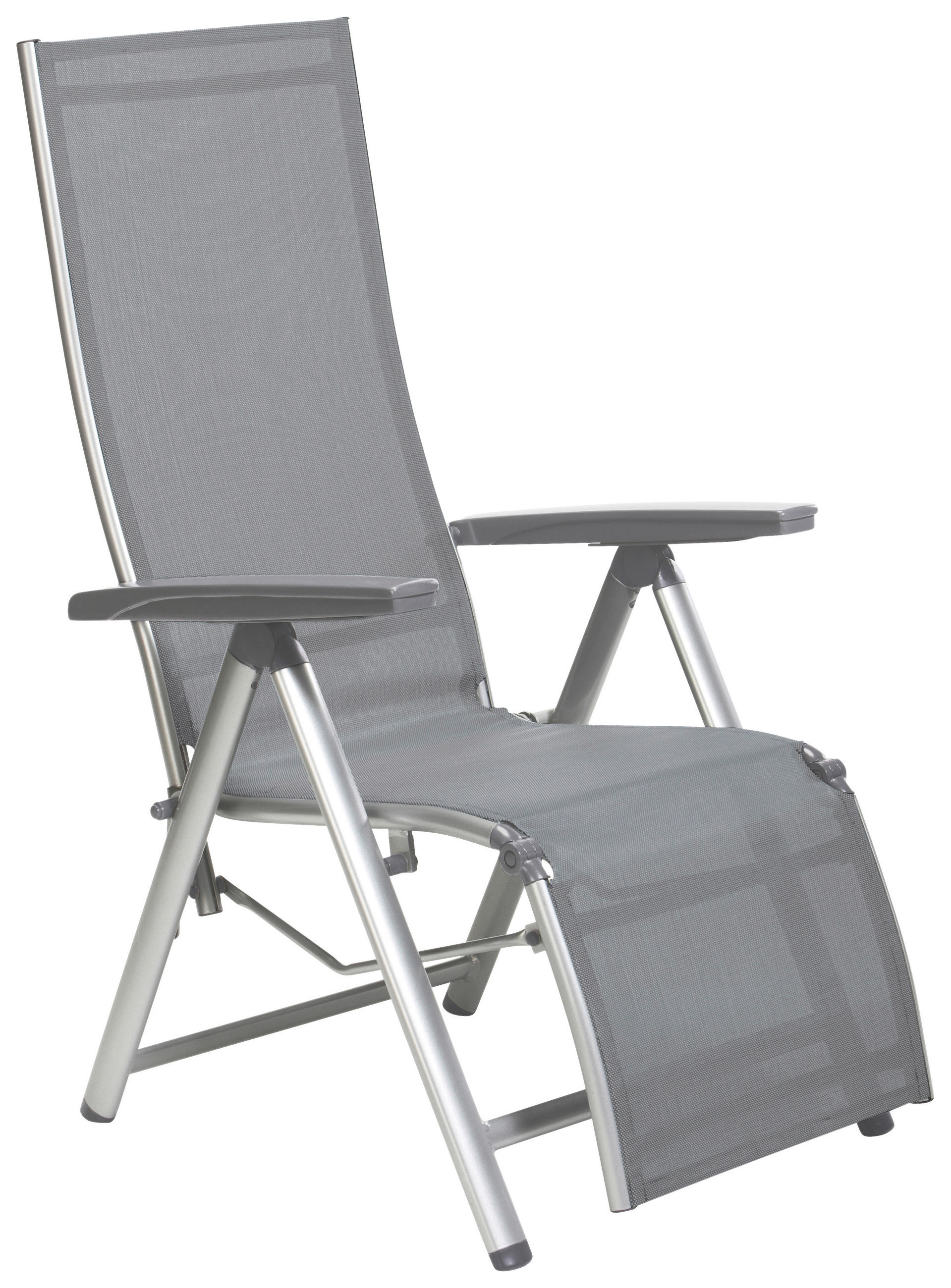 GARTEN-RELAXSESSEL 81/64/116 cm  - Anthrazit/Silberfarben, Basics, Textil/Metall (81/64/116cm) - Kettler