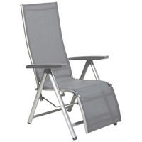 GARTEN-RELAXSESSEL Aluminium  - Anthrazit/Silberfarben, Basics, Textil/Metall (81/64/116cm) - Kettler