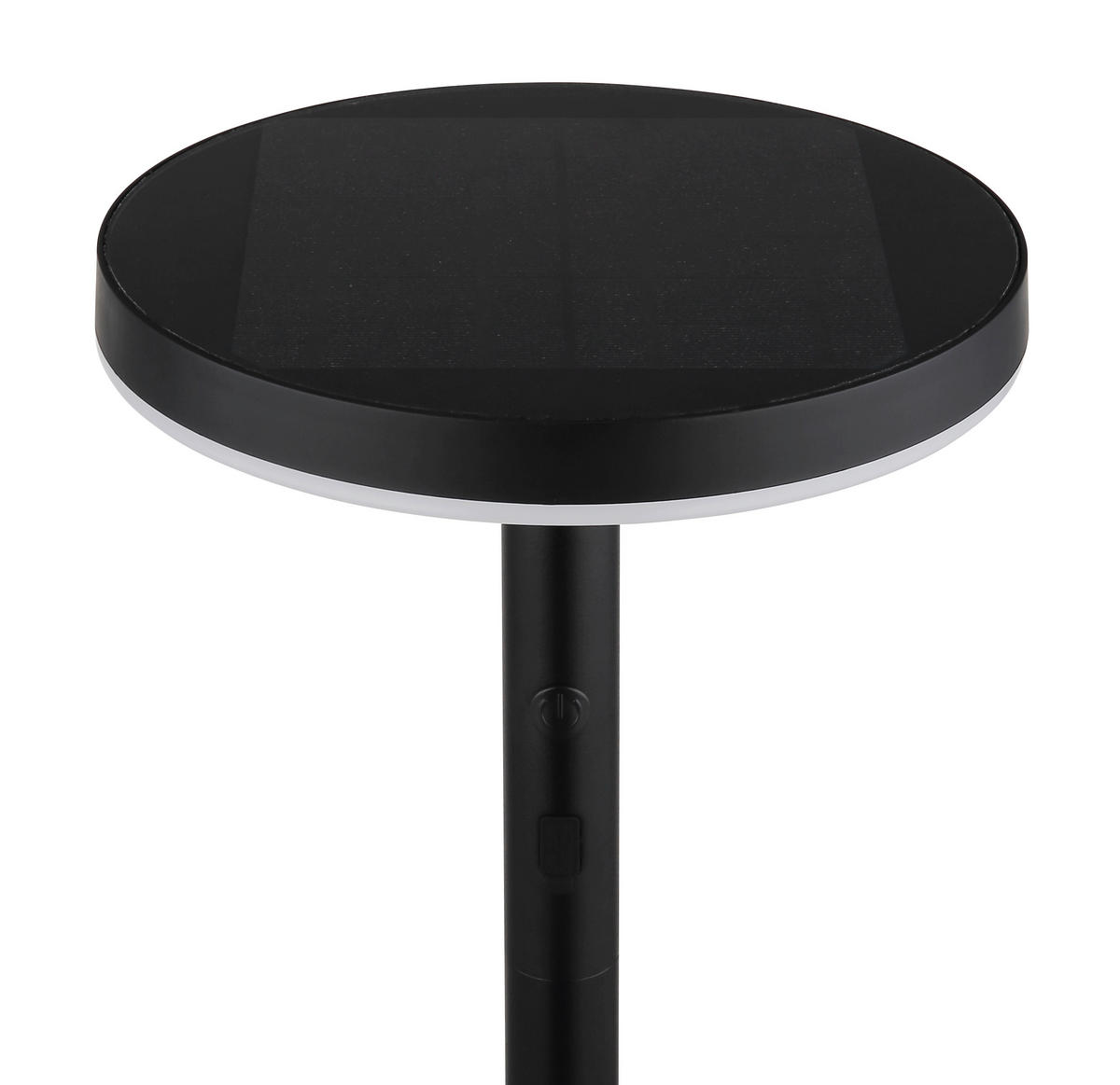 SOLARLEUCHTE  - Opal/Schwarz, Design, Kunststoff/Metall (23/145cm) - Globo