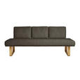 SITZBANK 224/92/78 cm  in Braun  - Eichefarben/Braun, Design, Holz/Textil (224/92/78cm) - Dieter Knoll