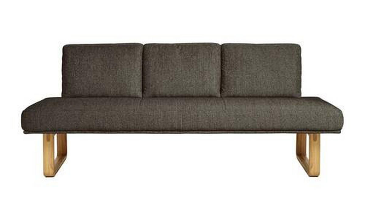 SITZBANK 224/92/78 cm  in Braun  - Eichefarben/Braun, Design, Holz/Textil (224/92/78cm) - Dieter Knoll