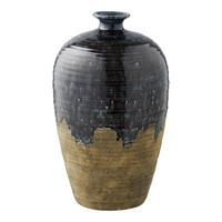 VASE Vase  - Braun/Dunkelblau, Basics, Keramik (27/44,5cm)