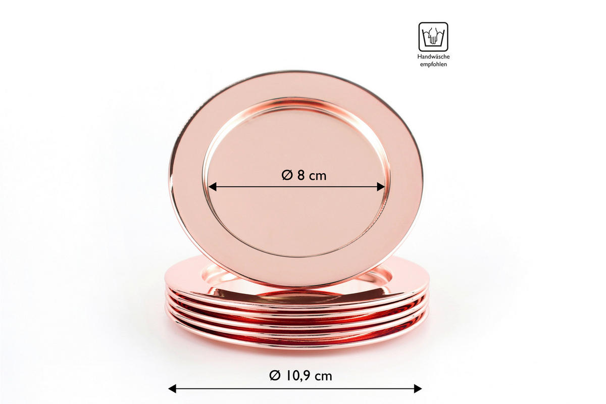UNTERSETZER Metall Kupferfarben 10,9 cm  - Kupferfarben, Design, Metall (10,9cm) - Echtwerk