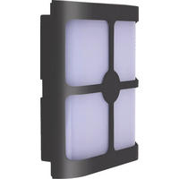 KÜLTÉRI FALILÁMPA - sötétszürke/fehér, Basics, műanyag (20/10,5/6cm)