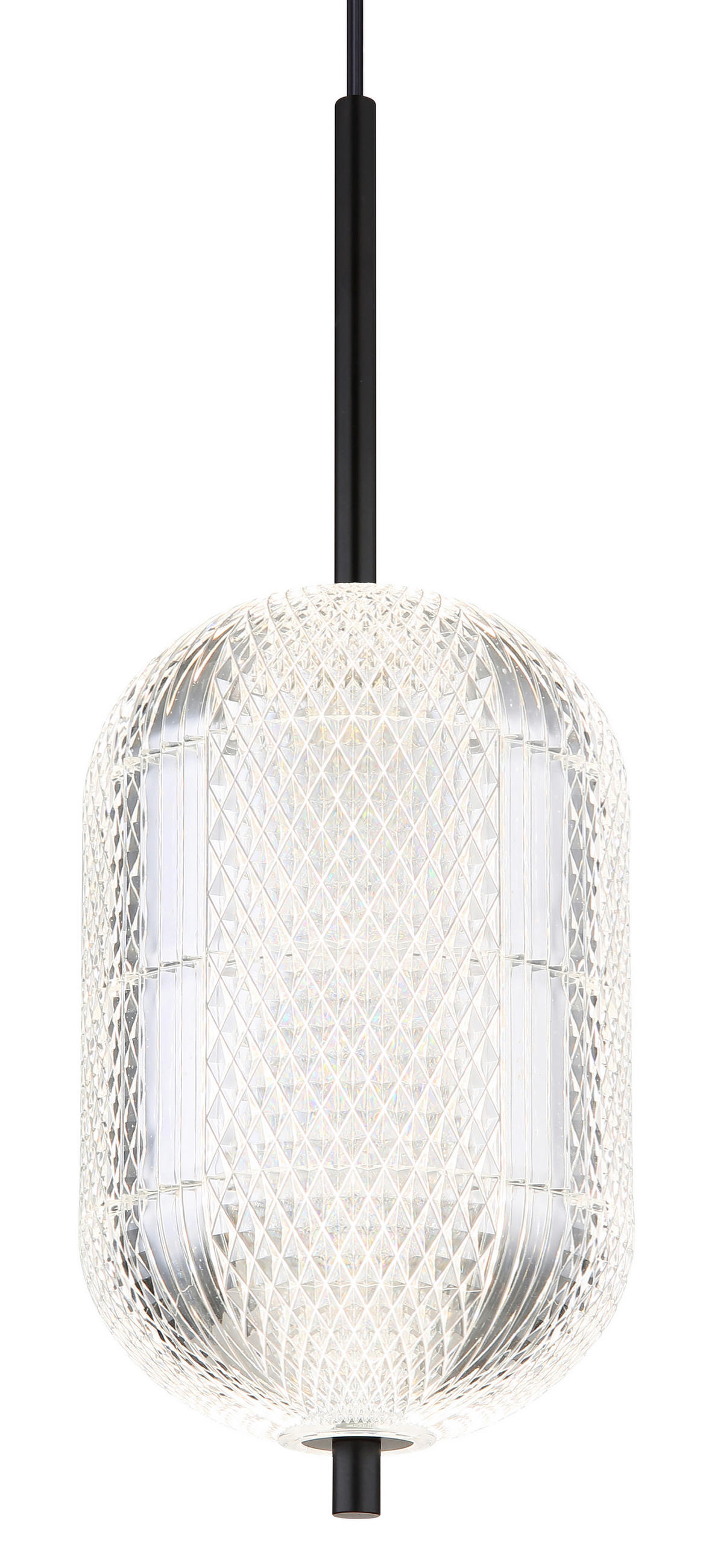 LED-HÄNGELEUCHTE 15/120 cm    - Klar/Schwarz, Konventionell, Kunststoff/Metall (15/120cm) - Globo