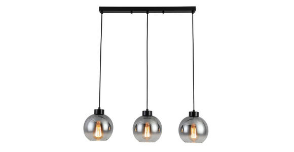 HÄNGELEUCHTE 72/18/120 cm - Chromfarben/Anthrazit, LIFESTYLE, Glas/Metall (72/18/120cm) - Dieter Knoll