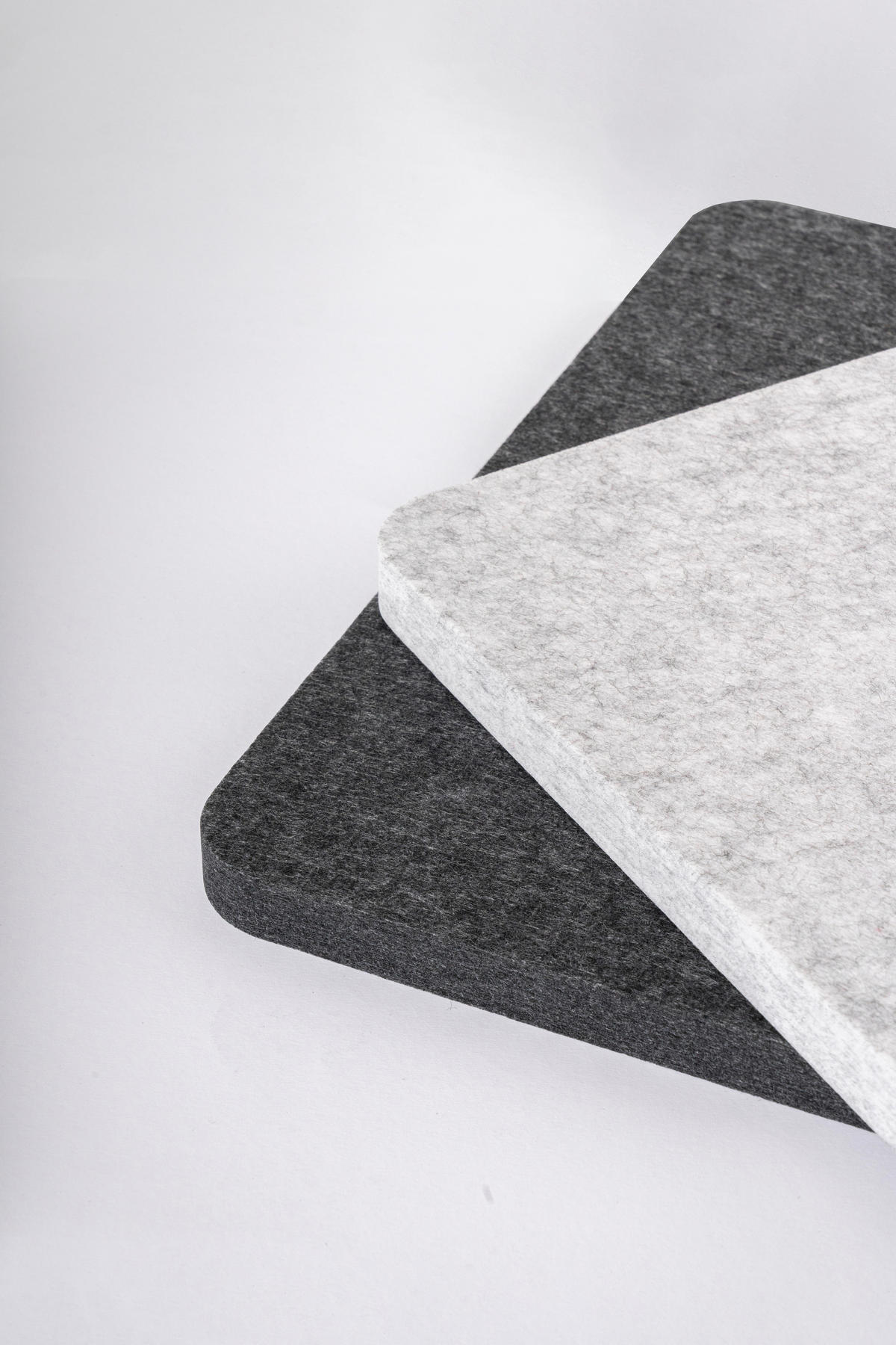 AKUSTIKPANEEL 45/45/2,4 cm  - Hellgrau, Basics, Kunststoff (45/45/2,4cm)