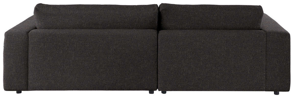 ECKSOFA in Flachgewebe Schwarz  - Schwarz, Design, Kunststoff/Textil (190/270cm) - Lomoco