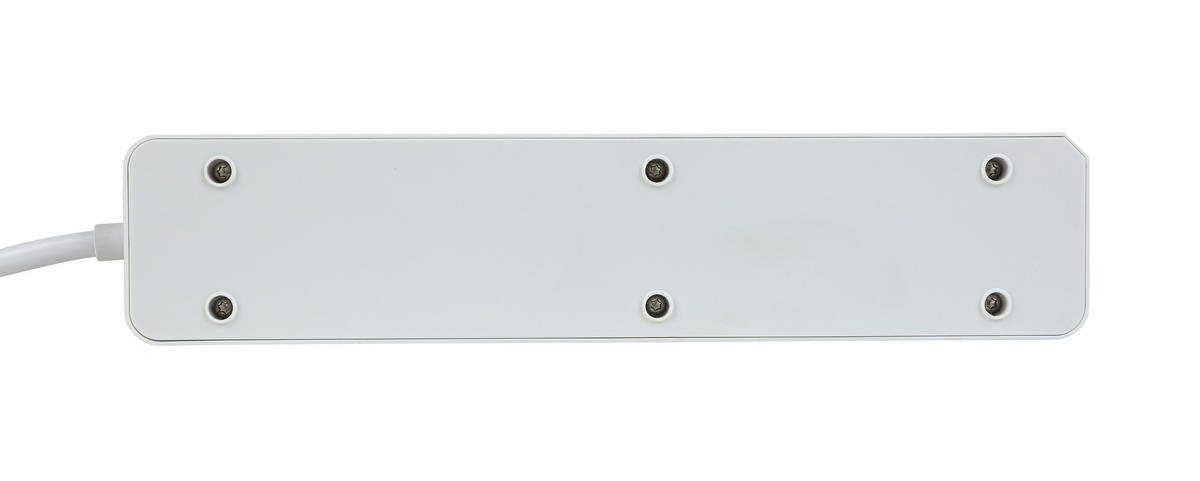 STECKDOSENLEISTE - Weiß, Basics, Kunststoff/Metall (24/5,5/4cm) - Mican