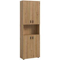 HOCHSCHRANK 60/192/30 cm  - Schwarz/Eiche Artisan, Basics, Holzwerkstoff/Kunststoff (60/192/30cm) - MID.YOU