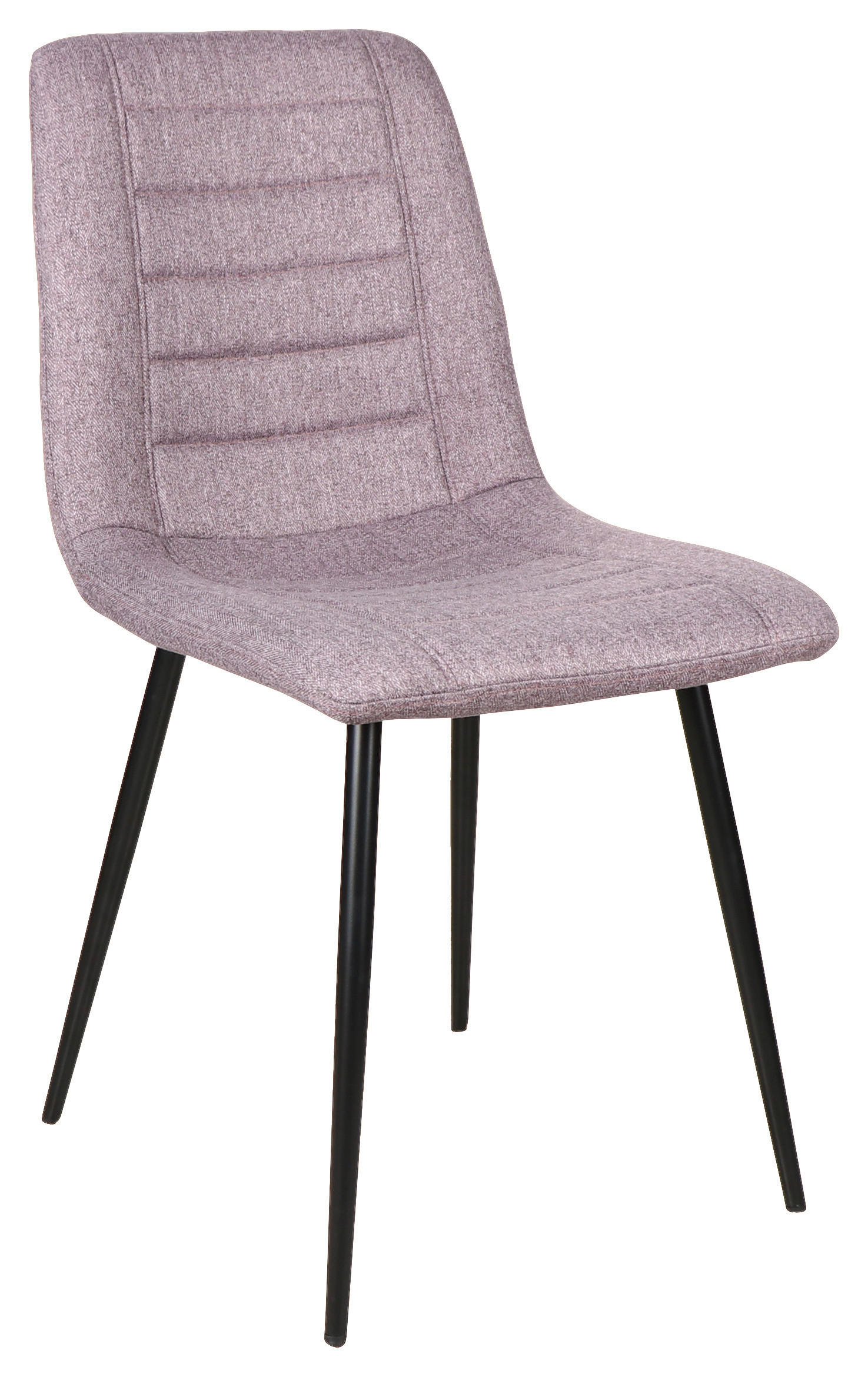 STOL, kovina, tekstil črna, vijolična  - vijolična/črna, Design, kovina/tekstil (45/86/55cm) - Xora