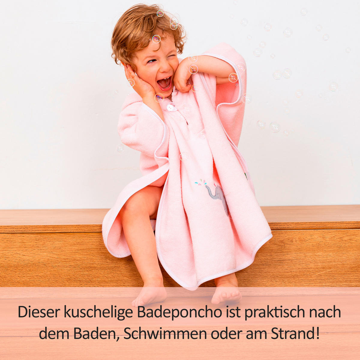 KAPUZENBADETUCH    - Rosa, Basics, Textil (70/55cm)