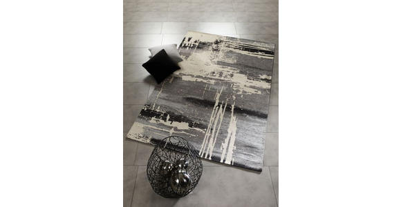 VINTAGE-TEPPICH 145/200 cm Diana Unis  - Grau, Design, Textil (145/200cm) - Novel