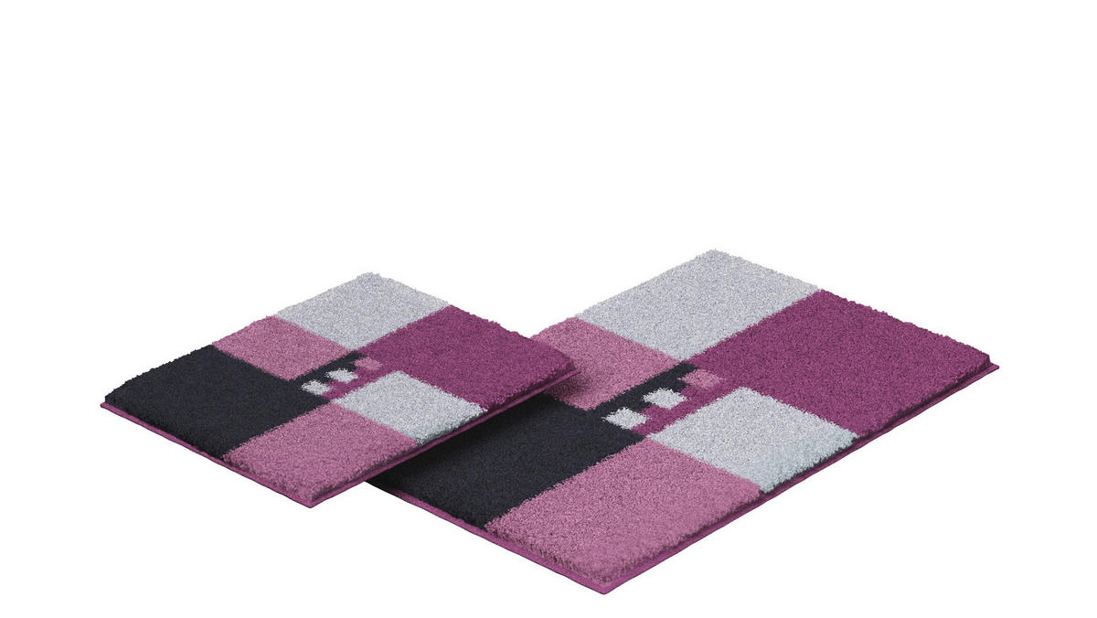 BADEMATTENSET Beere  - Beere, Basics, Kunststoff/Textil (40x50/50x80cm) - Grund