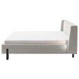 POLSTERBETT Beleuchtung 180/200 cm  in Taupe  - Taupe/Schwarz, MODERN, Textil/Metall (180/200cm) - Novel