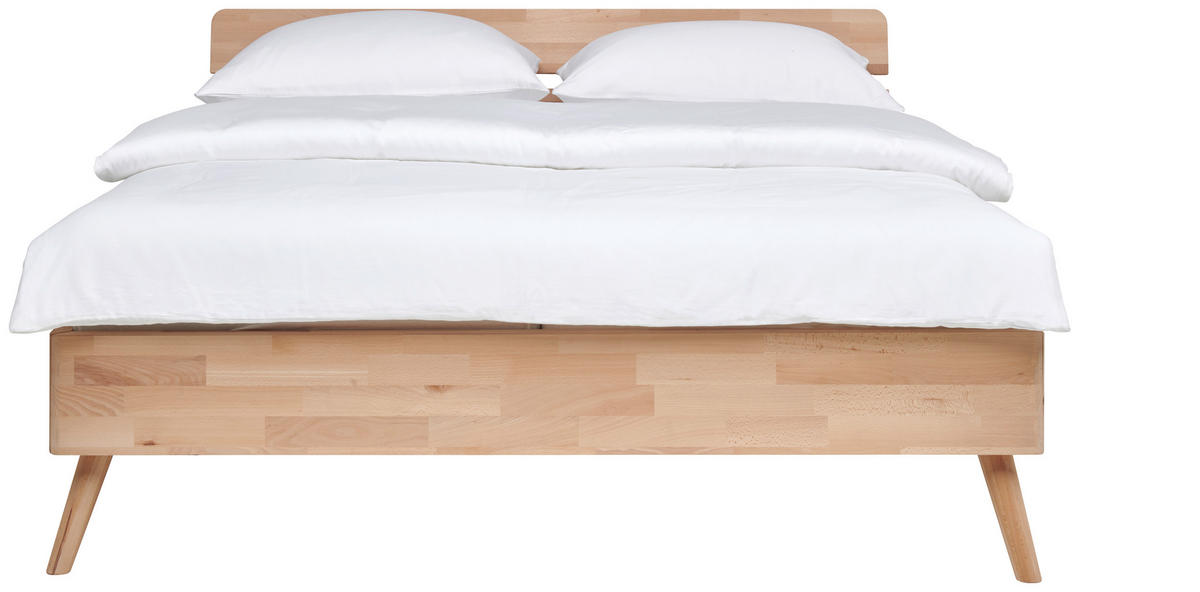 BETT 140/200 cm  in Kernbuche  - Kernbuche, Natur, Holz (140/200cm) - MID.YOU
