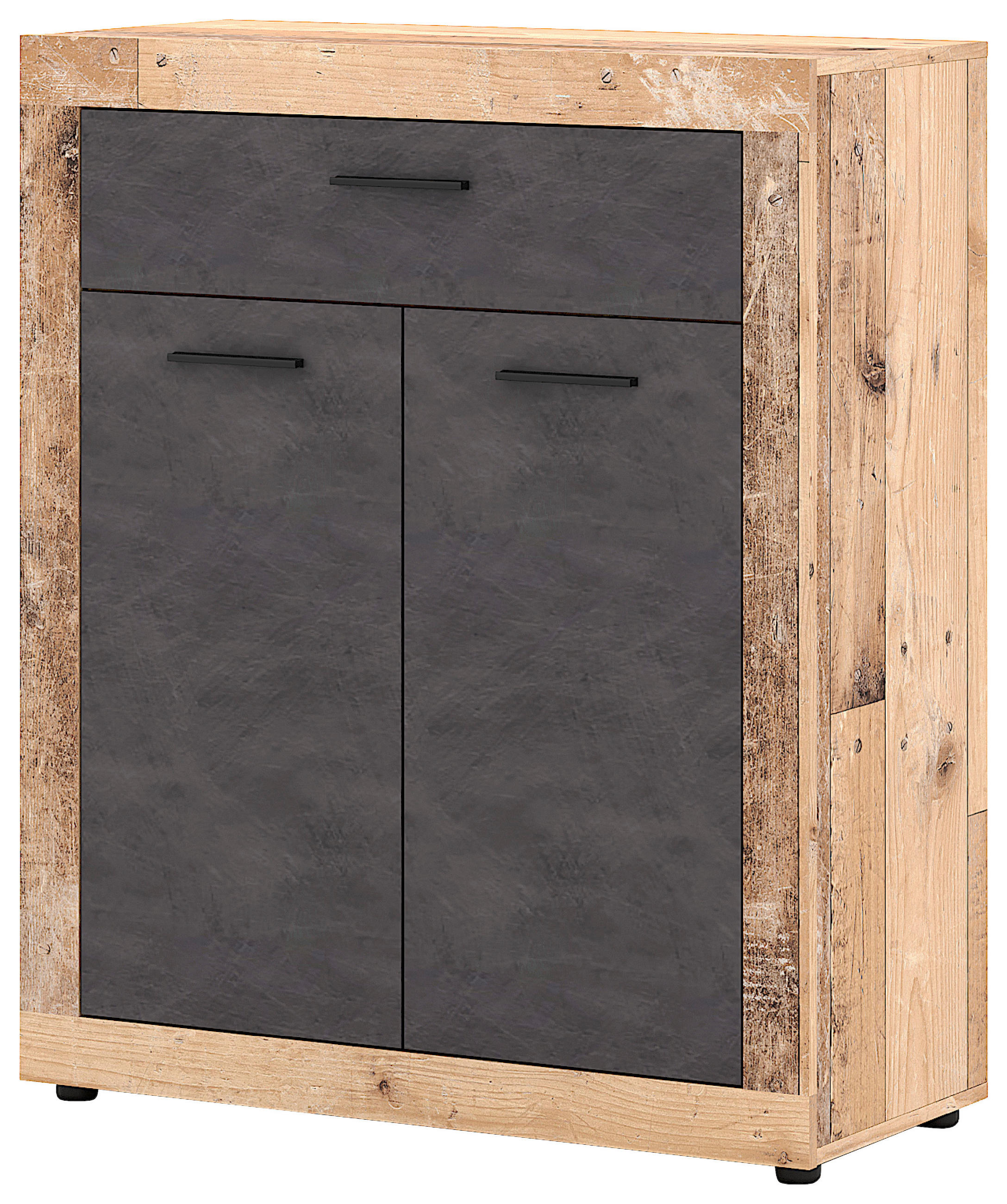 KOMMODE  in 88,9/107,7/40 cm  - Schwarz/Graphitfarben, Design, Holzwerkstoff/Kunststoff (88,9/107,7/40cm) - MID.YOU